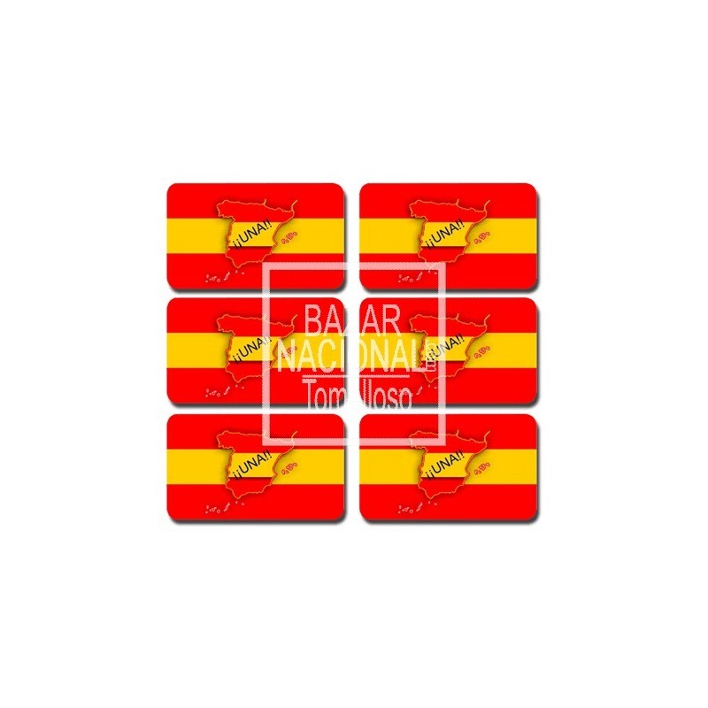 Adhesivo Bandera España UNA