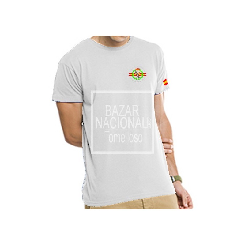 Camiseta Blanca Guardia Civil Bolsillo