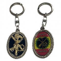 Llavero Cristo Legionario Relieve Fondo Negro