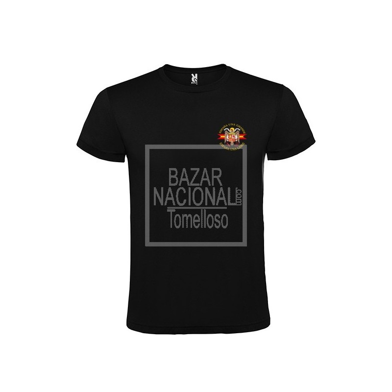 Camiseta Negra Águila Bolsillo