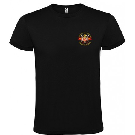 Camiseta Negra Águila Bolsillo