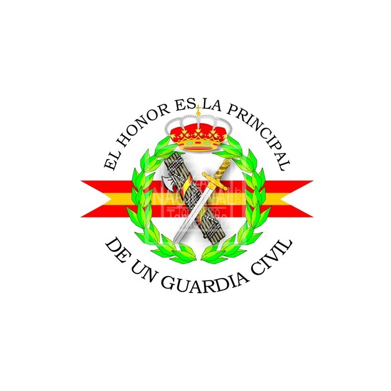 Camiseta Blanca Manga Larga G. Civil