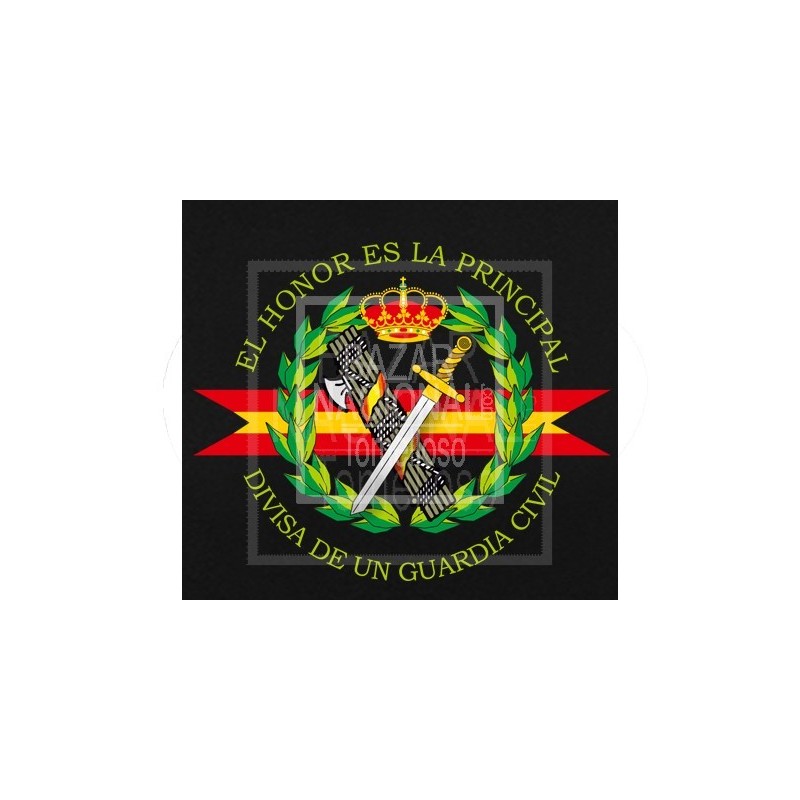 Camiseta Negra Manga Larga G. Civil