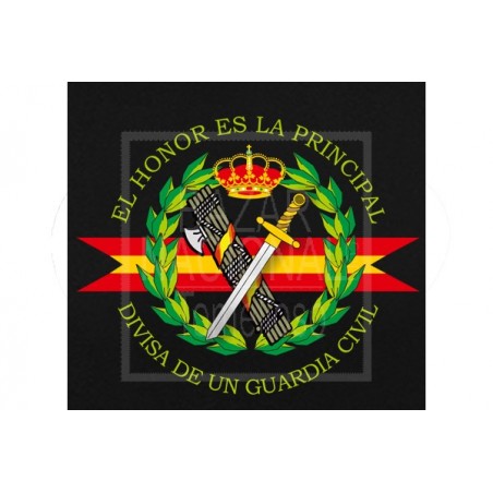 Camiseta Negra Manga Larga G. Civil