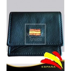 Monedero Piel Negro
