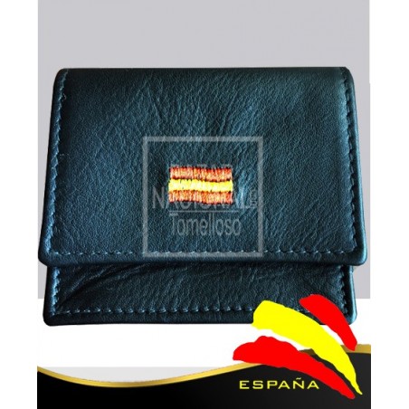 Monedero Piel Negro