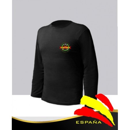 Camiseta Negra Manga Larga Legión