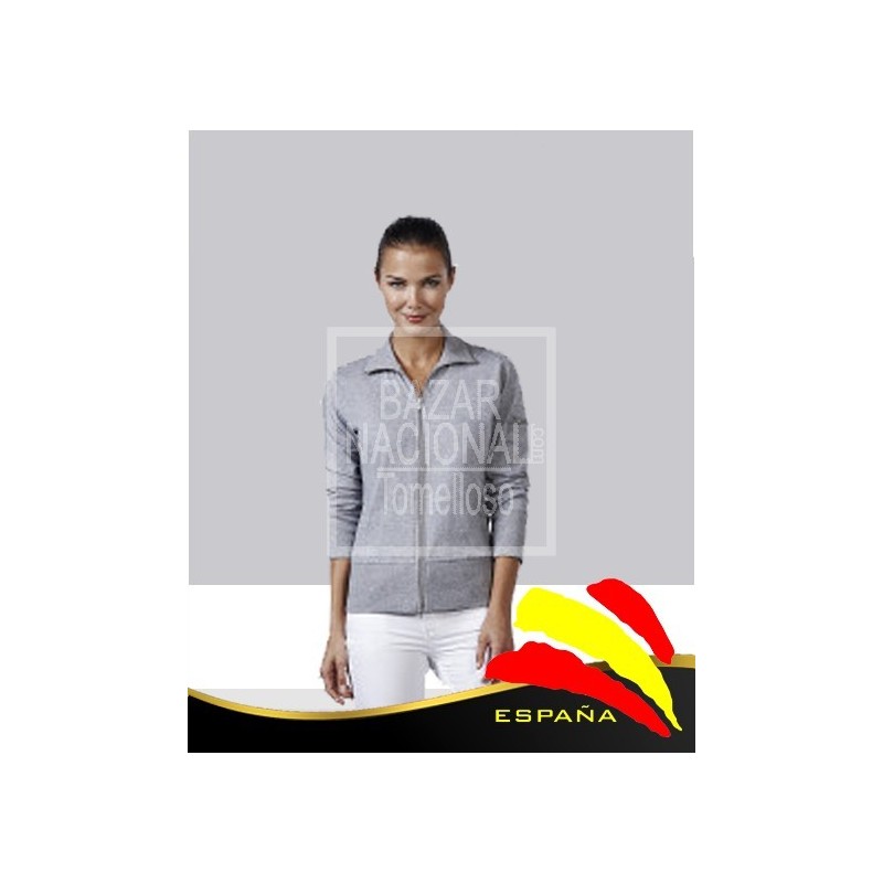 Chaqueta Deporte Mujer Gris Bandera