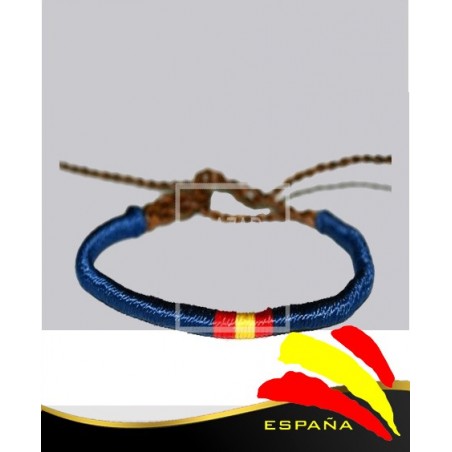 Pulsera Azul Trenzado Cordón