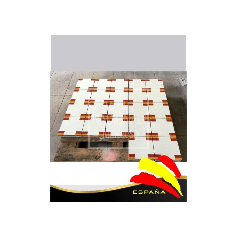 Pavimento Mosaico Hidráulico Bandera España
