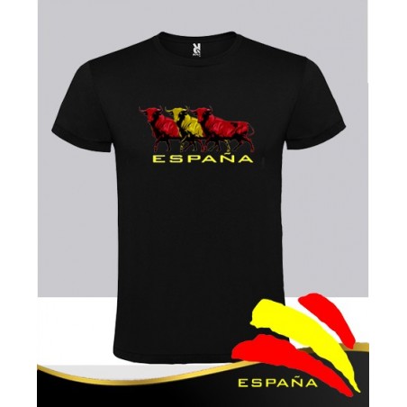 Camiseta Negra 3 Toros 