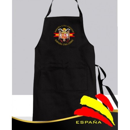 Delantal Negro Águila de San Juan Fondo Negro