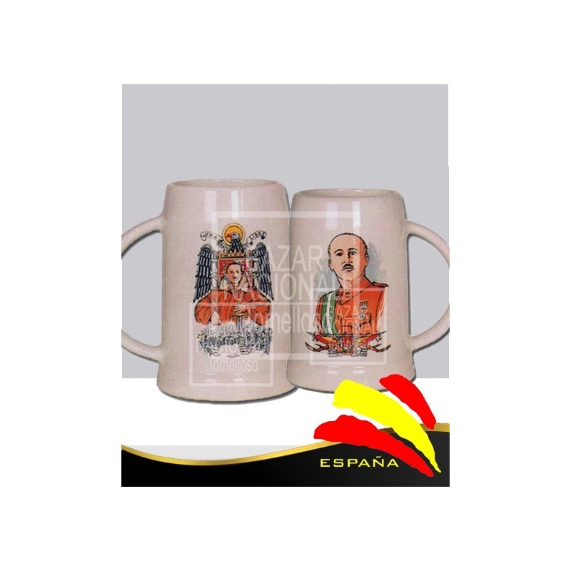 Jarra Francisco Franco Doble Imagen