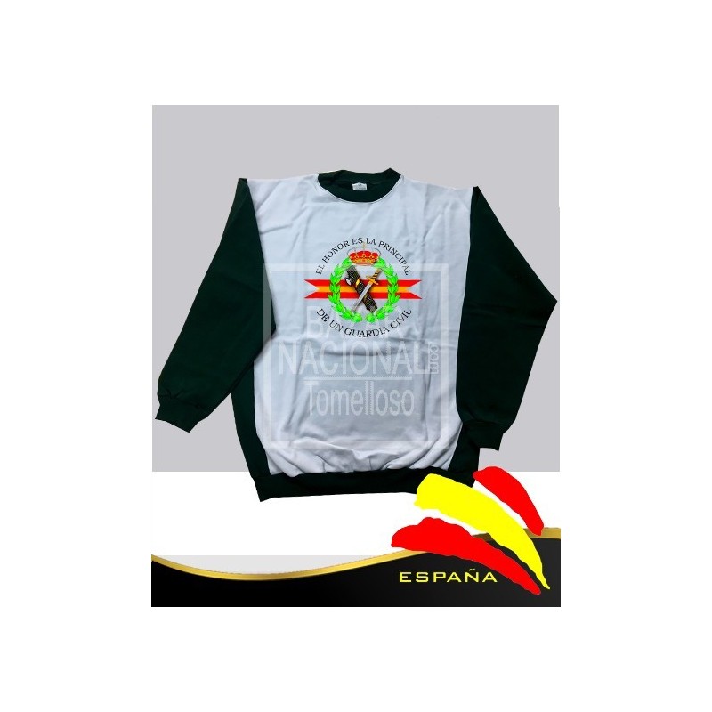 Sudadera Sublimación Verde Guardia Civil