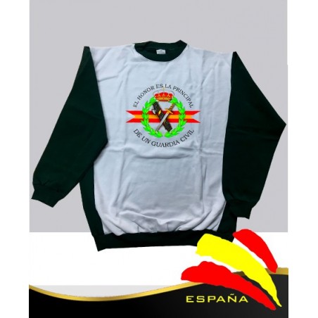 Sudadera Sublimación Verde Guardia Civil