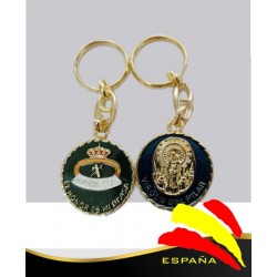 Llavero Guardia Civil- Virgen Esmaltado redondo