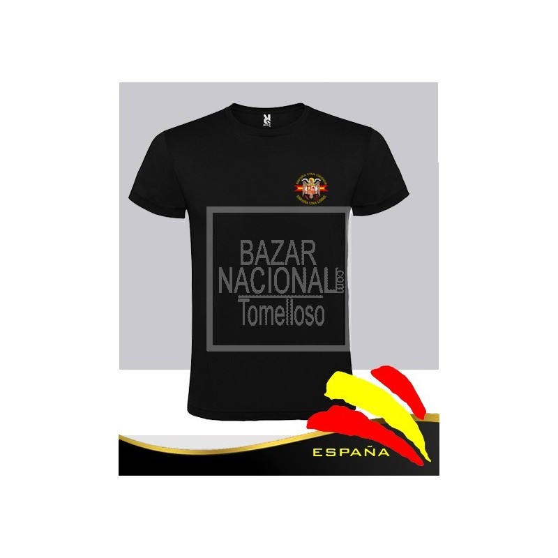 Camiseta Negra Águila Bolsillo