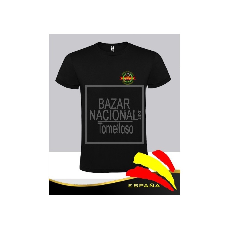 Camiseta Negra Legión Bolsillo