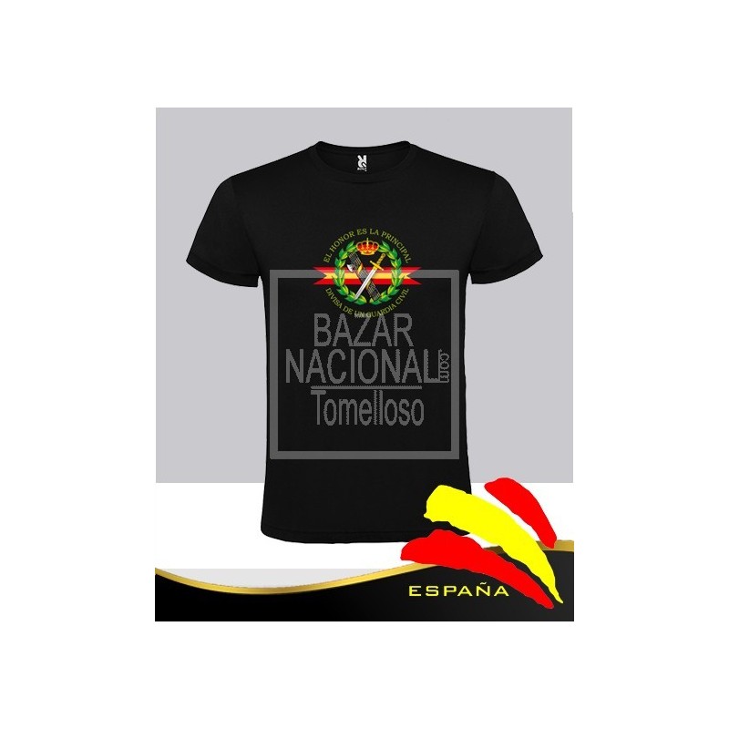 Camiseta Negra Guardia Civil Central