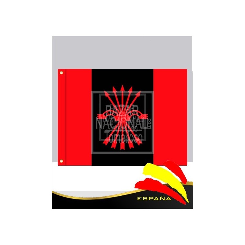 Bandera de Falange Yugo y Flechas 1.50 x 1.00 mtrs.