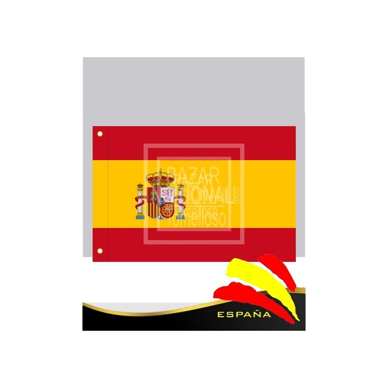 Bandera España Emblema Constitución 0.75 x 0.50 mtrs.