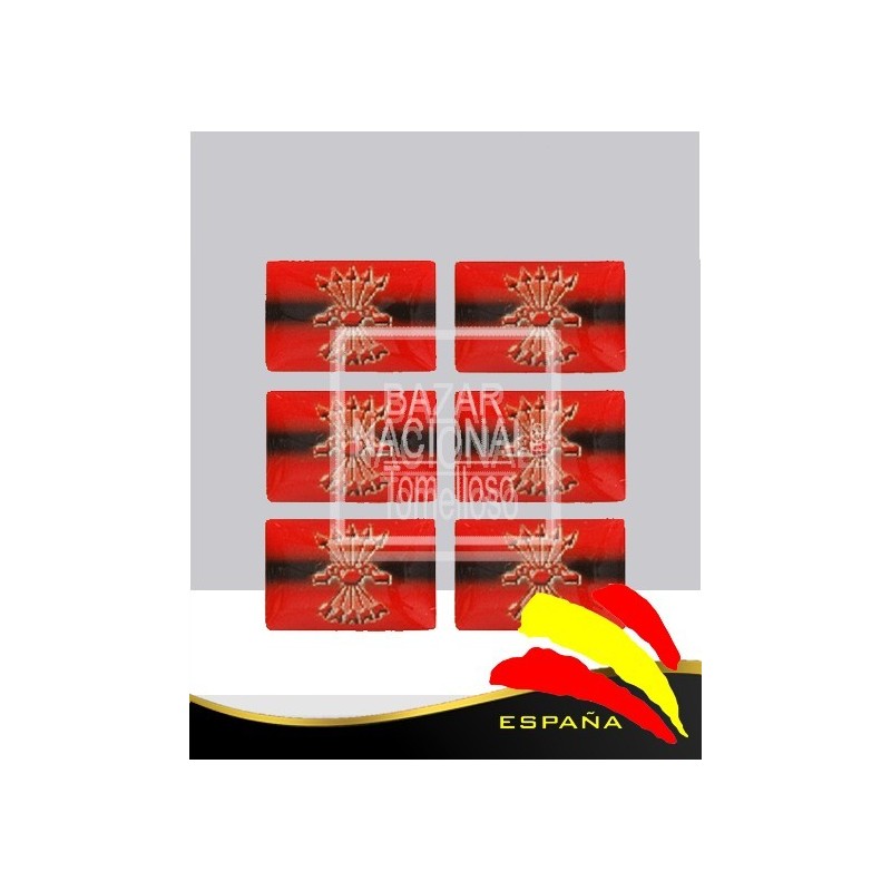 Adhesivo Resina Bandera Falange Española