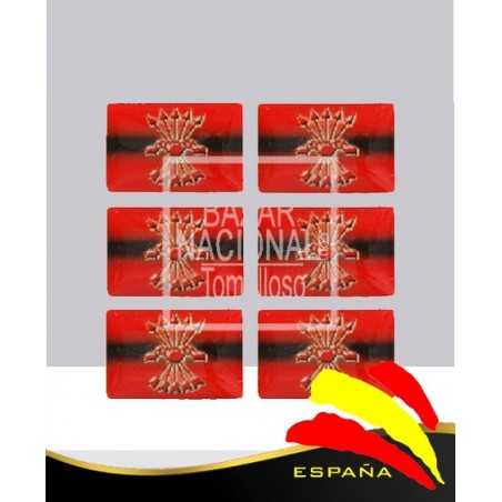 Adhesivo Resina Bandera Falange Española