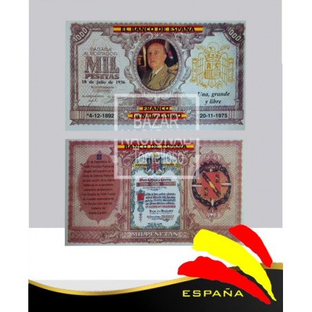 Billete Mil Pesetas Fco. Franco
