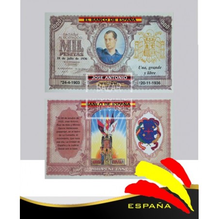 Billete Mil Pesetas Jose Antonio