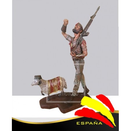 Talla de Madera Legionario y Carnero