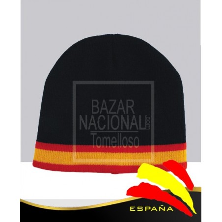 Gorro Azul Marino con Bandera España