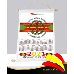 Calendario Pared Tela Legión Española