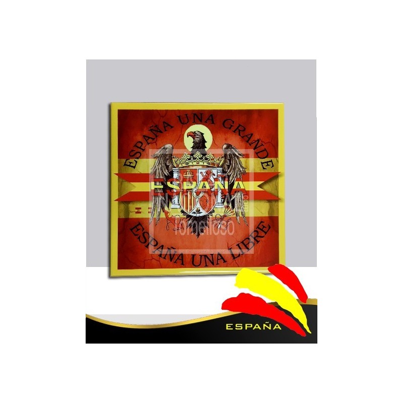 Cerámica Águila-Bandera 20x20 cm.