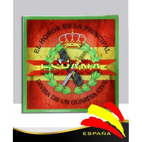 Cerámica G. Civil-Bandera 20x20 cm.