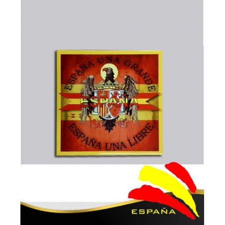Cerámica Águila-Bandera 15x15 cm.