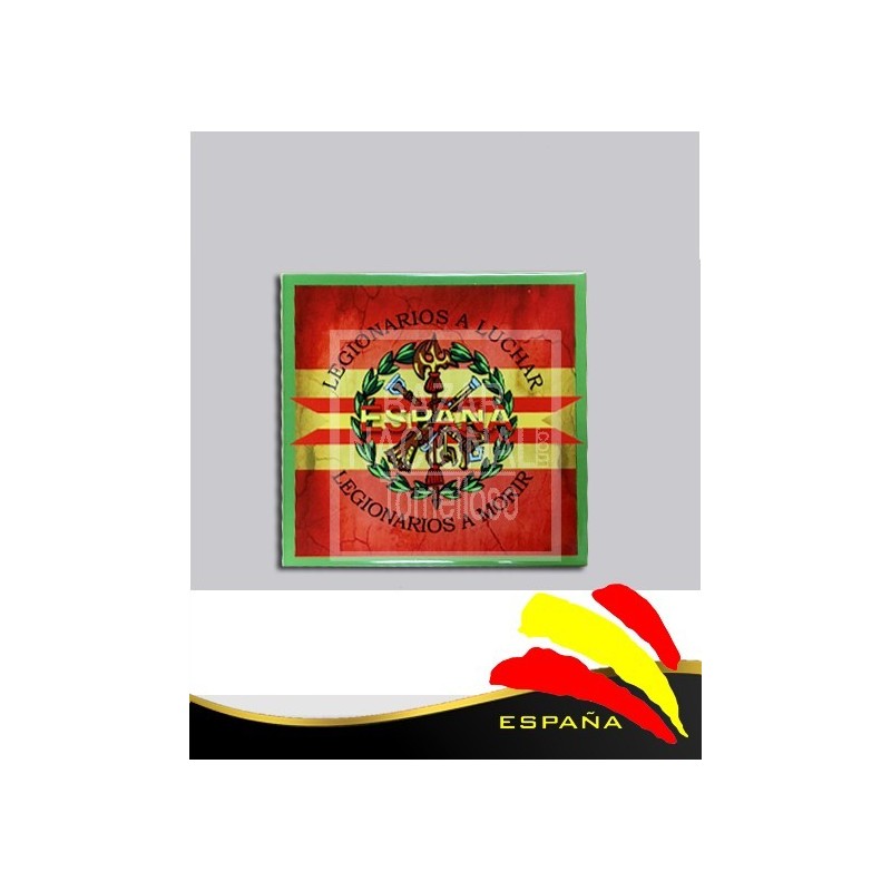 Cerámica Legión-Bandera 15x15 cm.