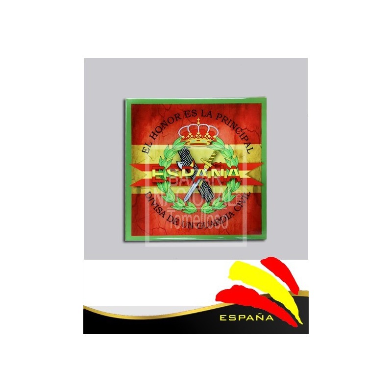 Cerámica G. Civil-Bandera 15x15 cm.