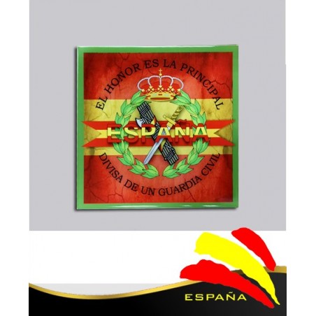 Cerámica G. Civil-Bandera 15x15 cm.