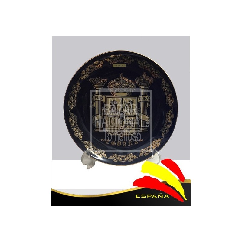 Plato Constitución Azul y Oro