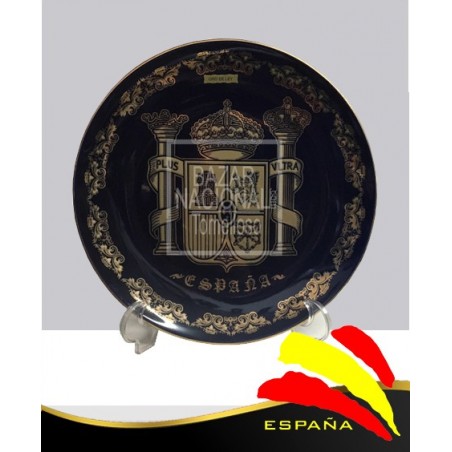 Plato Constitución Azul y Oro