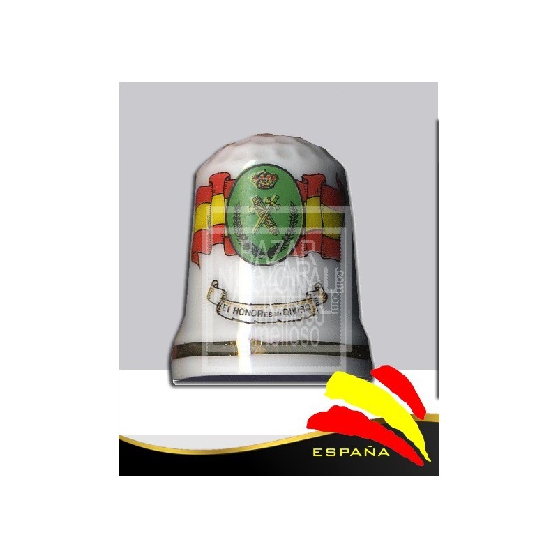 Dedal Porcelana Guardia Civil