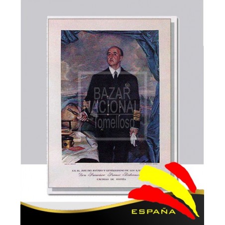 Lámina Francisco Franco Marino 64x88
