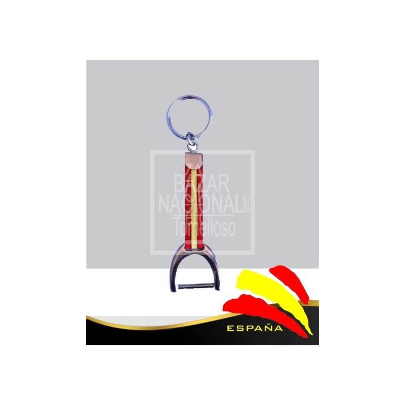 Llavero Estribo Bandera España