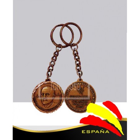 Llavero Bronce Francisco Franco