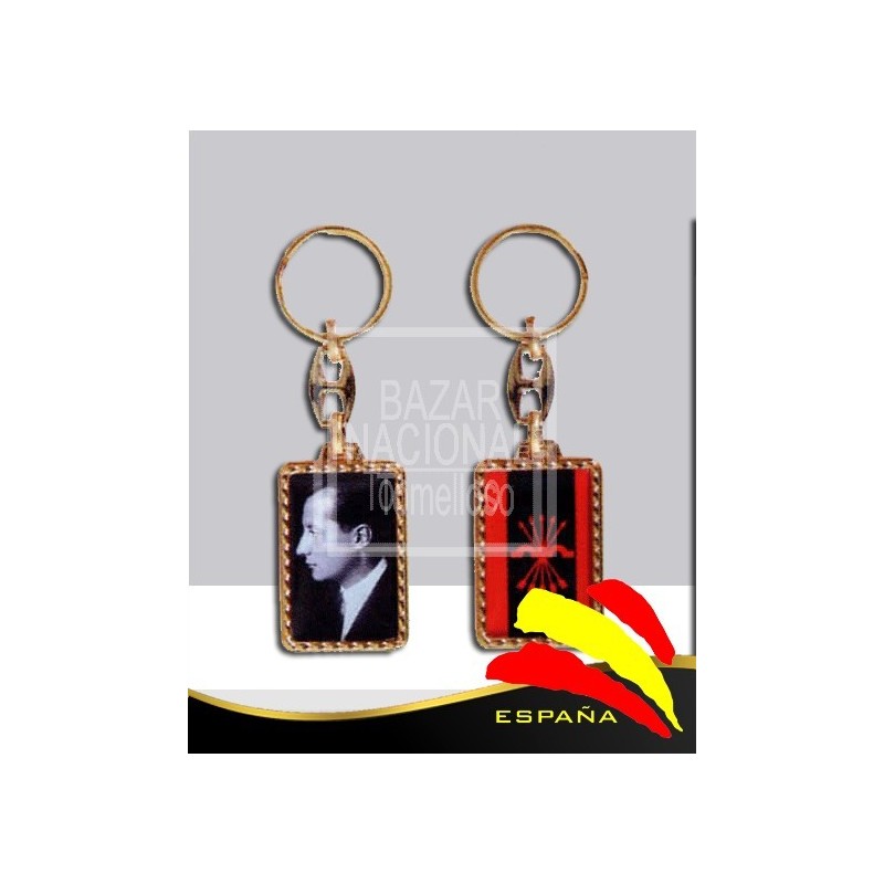 Llavero José Antonio Blanco y Negro