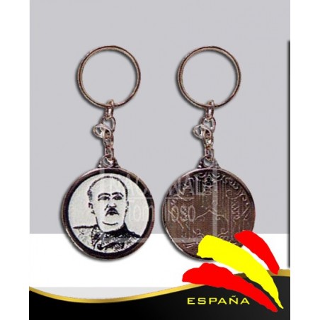 Llavero Francisco Franco Fotografía Granulada 