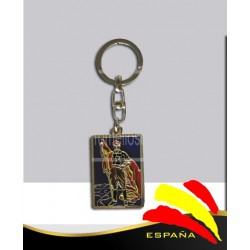 Llavero Esmaltado Francisco Franco en Pié