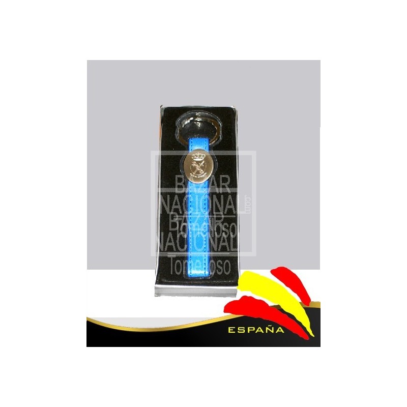 Llavero Piel Cinta Azul Guardia Civil