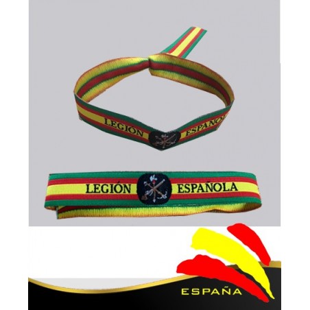 Pulsera Tela Bordada Legión Española
