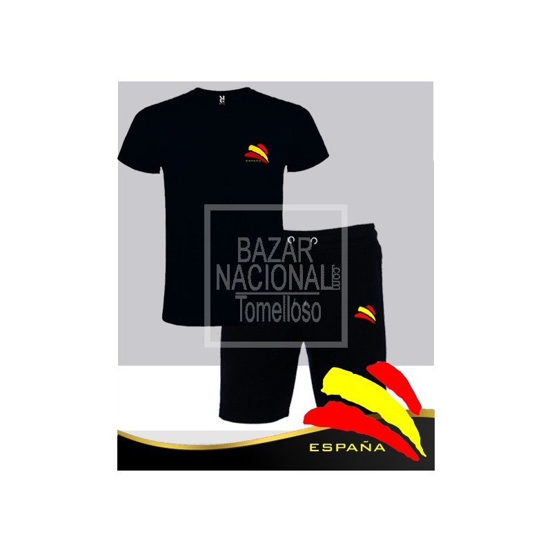 Conjunto Deportivo Verano Hombre Azul Bandera